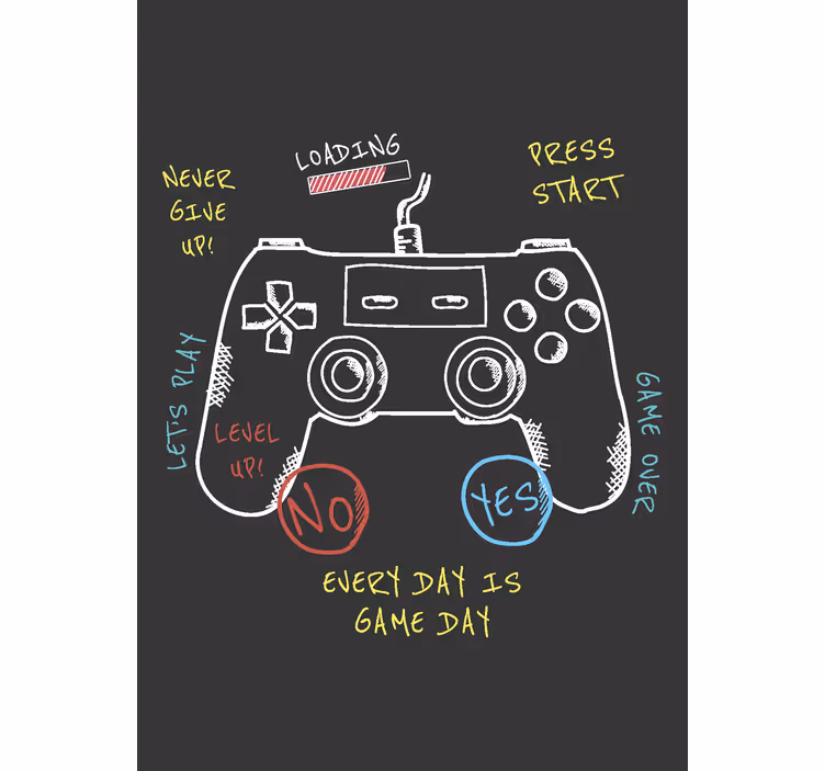 Estor enrollable gamer explicación de los botones de control - TenVinilo