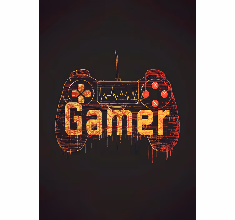Estor enrollable gamer latidos corazón jugador - TenVinilo
