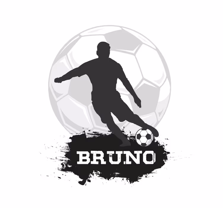 Estor enrollable fútbol balón y nombre personalizable - TenVinilo