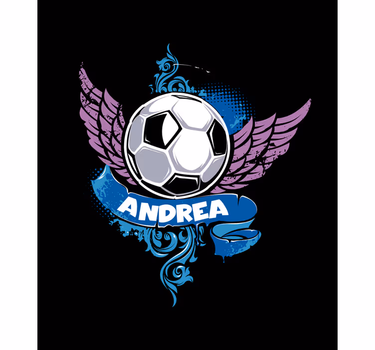 Estor enrollable fútbol bola voladora con nombre - TenVinilo