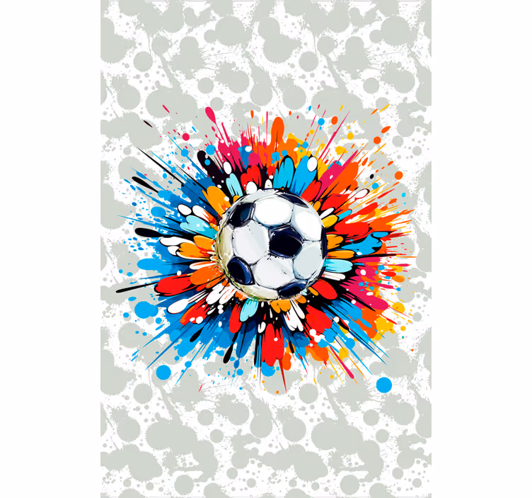 Estor habitación infantil enrollable fútbol explosión - TenVinilo