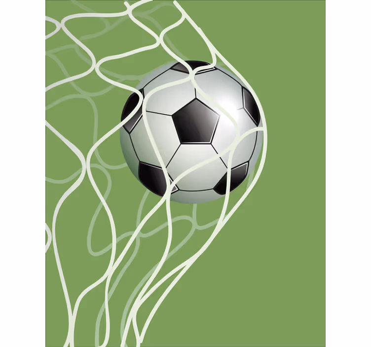 Estor enrollable fútbol pelota en movimiento en la porteria - TenVinilo