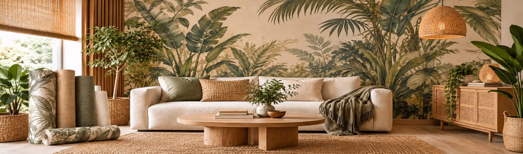 Papel pintado biofílico inspirado en la naturaleza