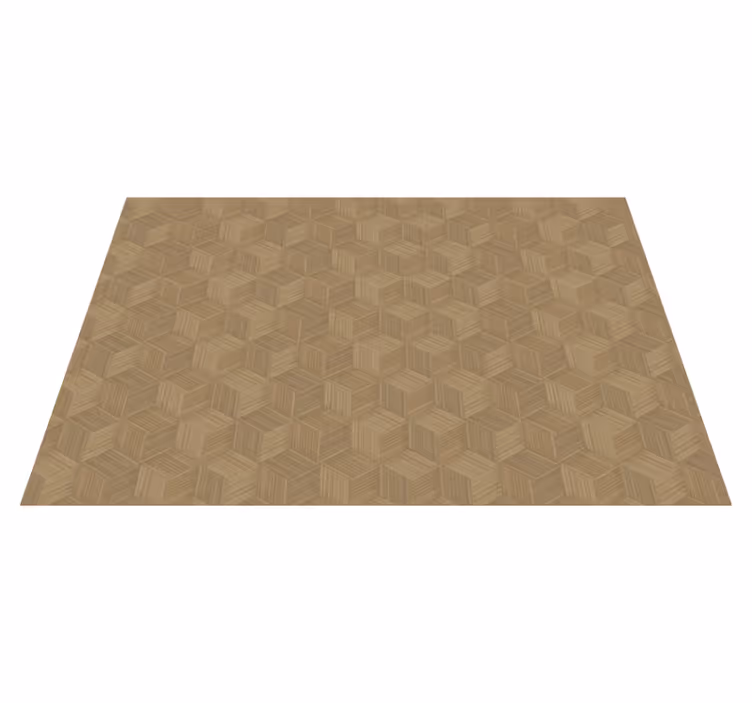Mantel individual patrón madera hexagonal - TenVinilo