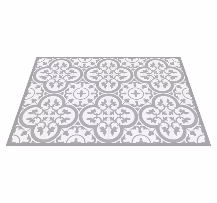 Mantel individual moderno patrón de azulejos sofisticado - TenVinilo