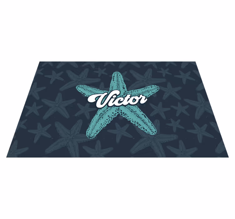 Mantel individual personalizable estrella de mar - TenVinilo