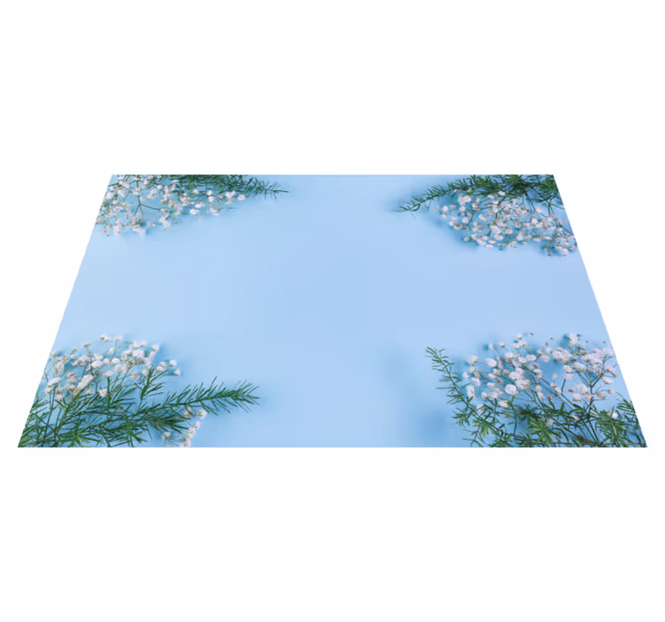 Mantel individual original acento floral para mesa - TenVinilo
