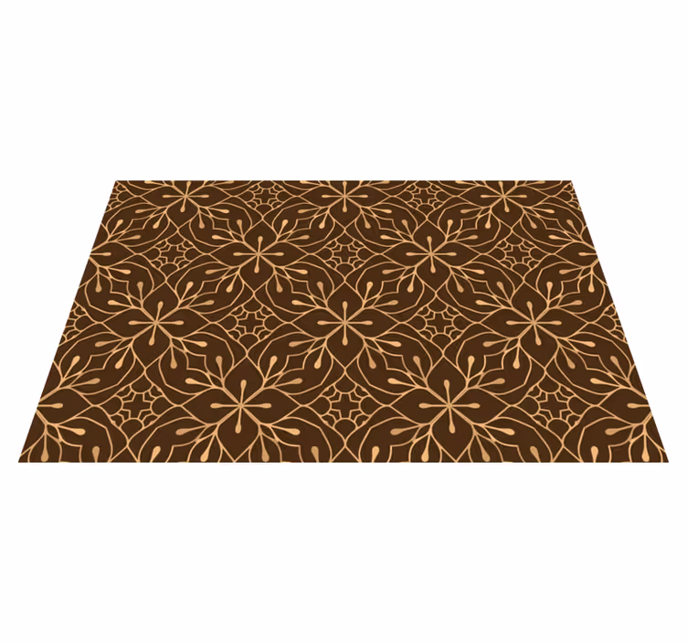Mantel individual patrón idea de flor elegante - TenVinilo