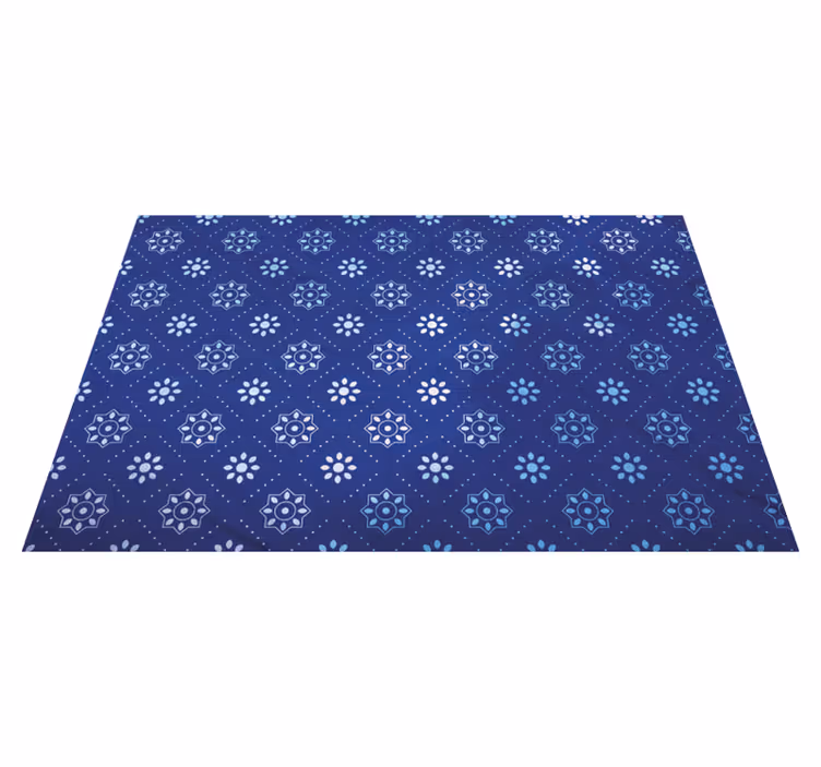 Mantel individual patrón superficie azul marino - TenVinilo
