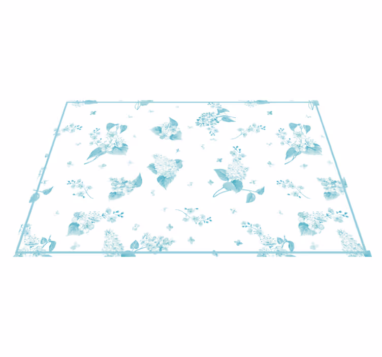 Mantel individual moderno con superficie floral - TenVinilo