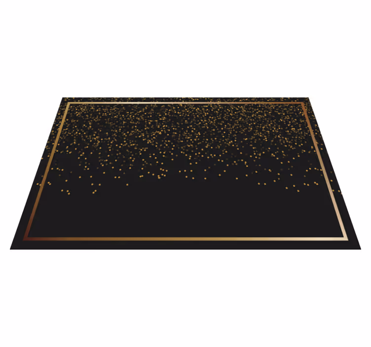 Mantel individual elegante brillo negro elegante - TenVinilo