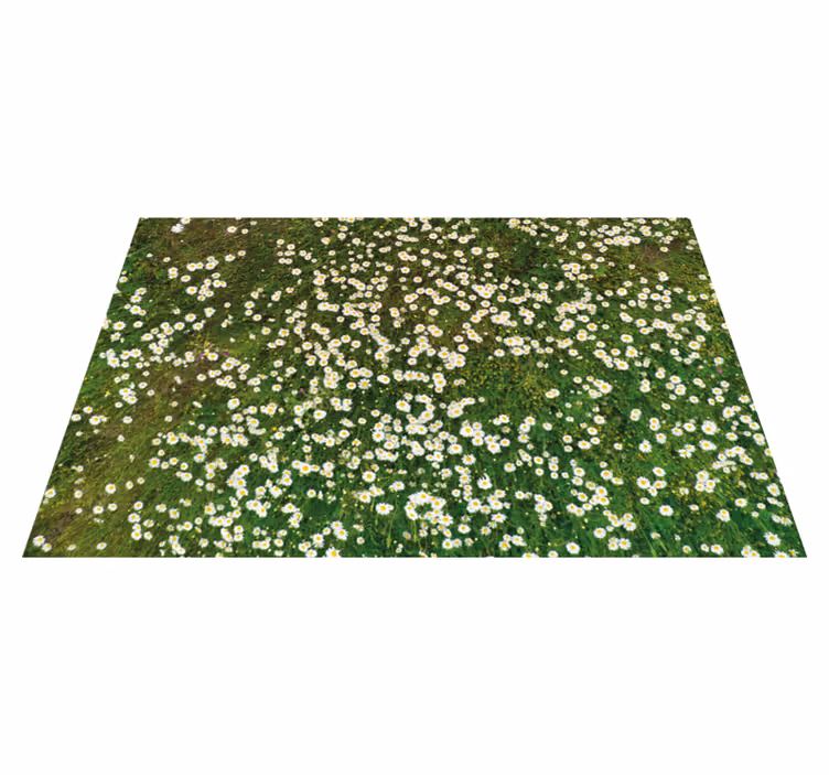 Mantel individual patrón flores frescas - TenVinilo
