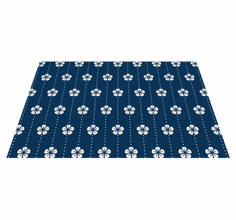 Mantel individual original estampado floral - TenVinilo