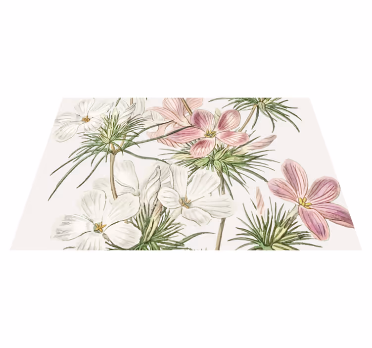 Mantel individual original arreglo botánico floral - TenVinilo