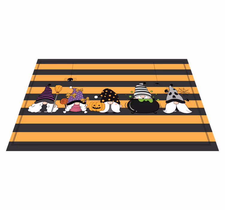 Mantel individual halloween sombreros de gnomo halloween - TenVinilo