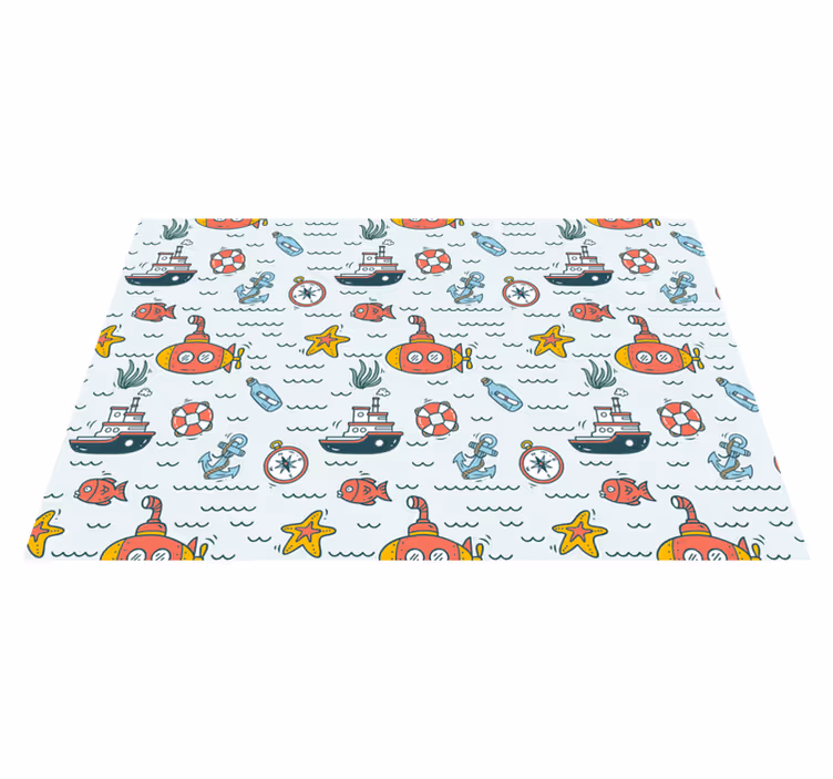 Mantel individual infantil aventura submarina - TenVinilo