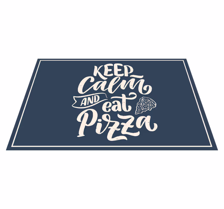 Mantel individual frases la pizza calma todo - TenVinilo