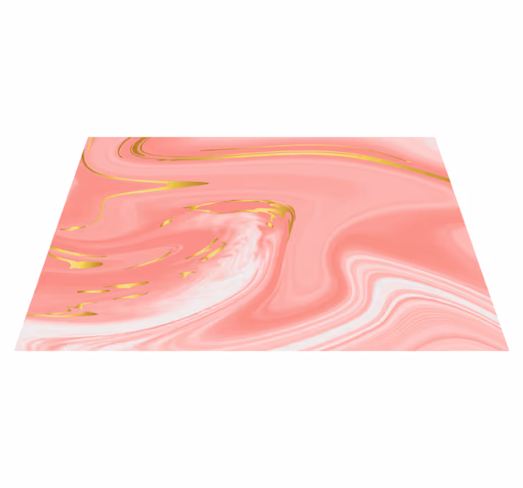 Mantel individual moderno mármol rosa arremolinado - TenVinilo