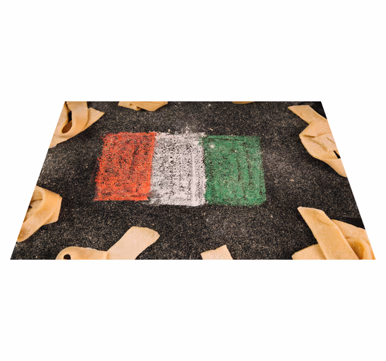 Mantel individual original bandera italiana culinaria - TenVinilo