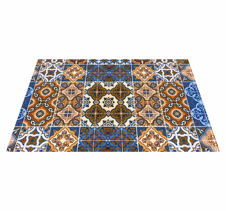 Mantel individual patrón azulejos intrincados - TenVinilo