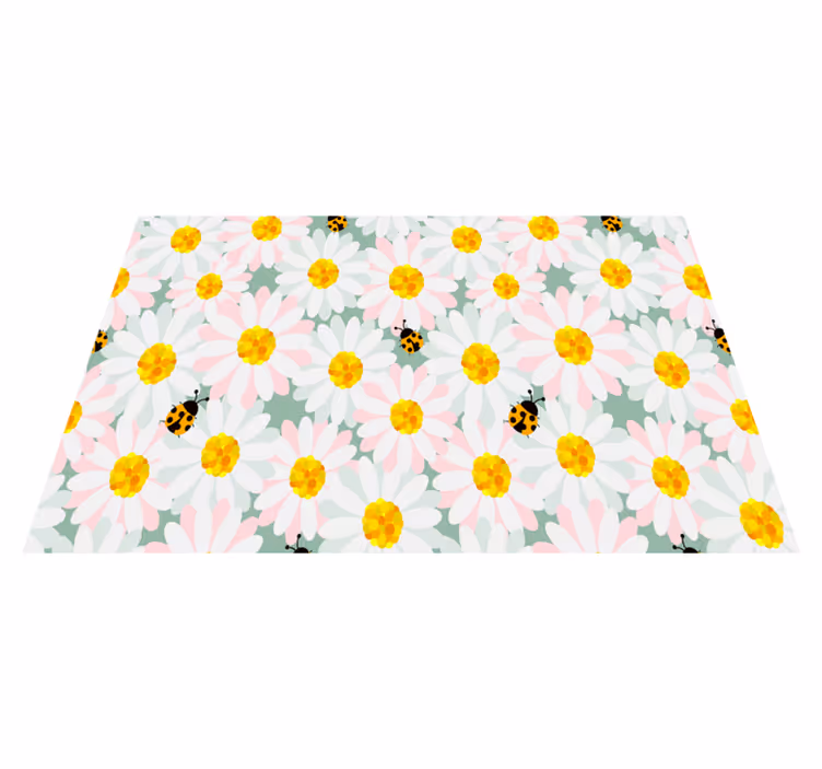 Mantel individual original con patrones florales brillantes - TenVinilo