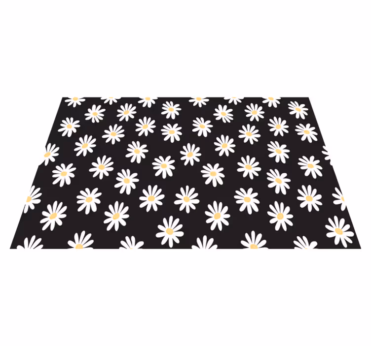 Mantel individual infantil patrón floral de margaritas - TenVinilo