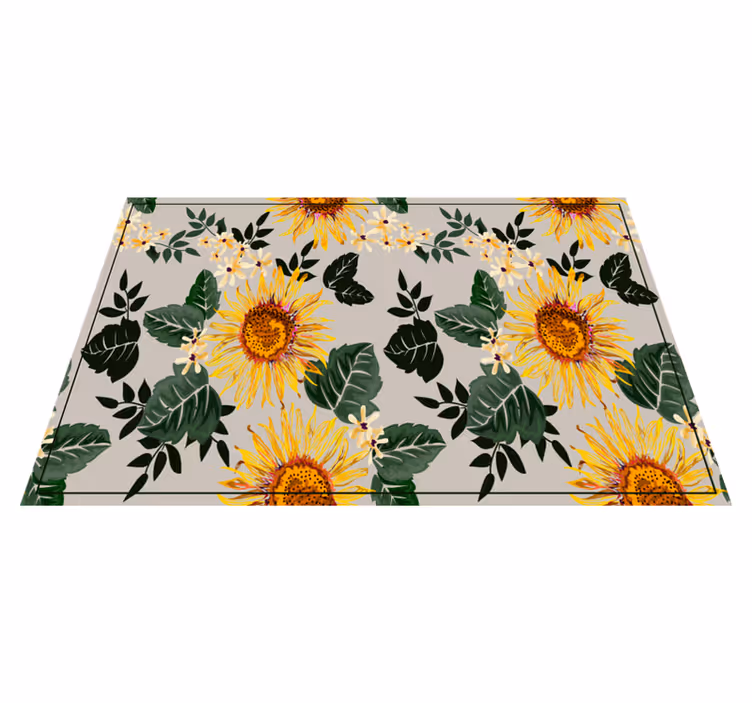 Mantel individual original arreglo floral soleado - TenVinilo