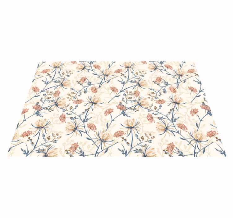 Mantel individual original motivo floral - TenVinilo