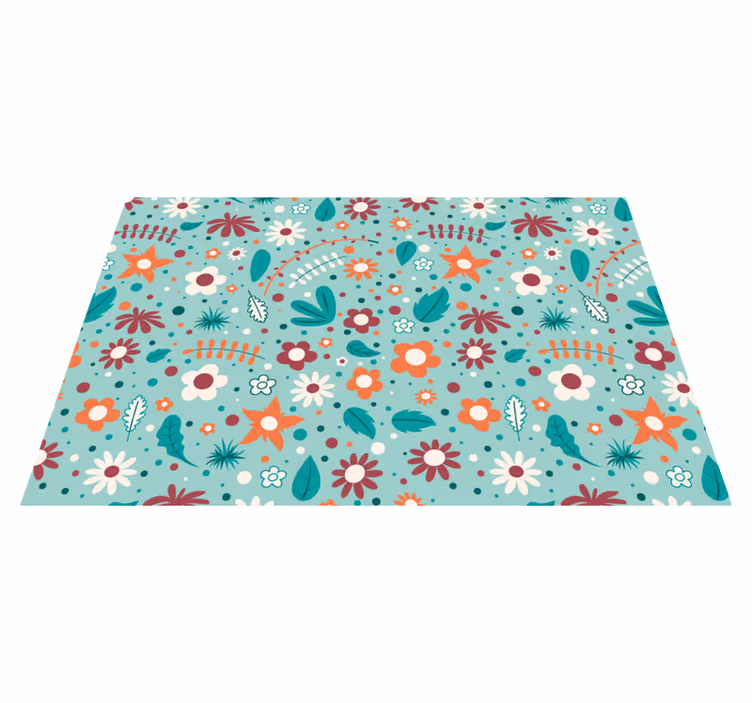 Mantel individual original con motivo floral - TenVinilo