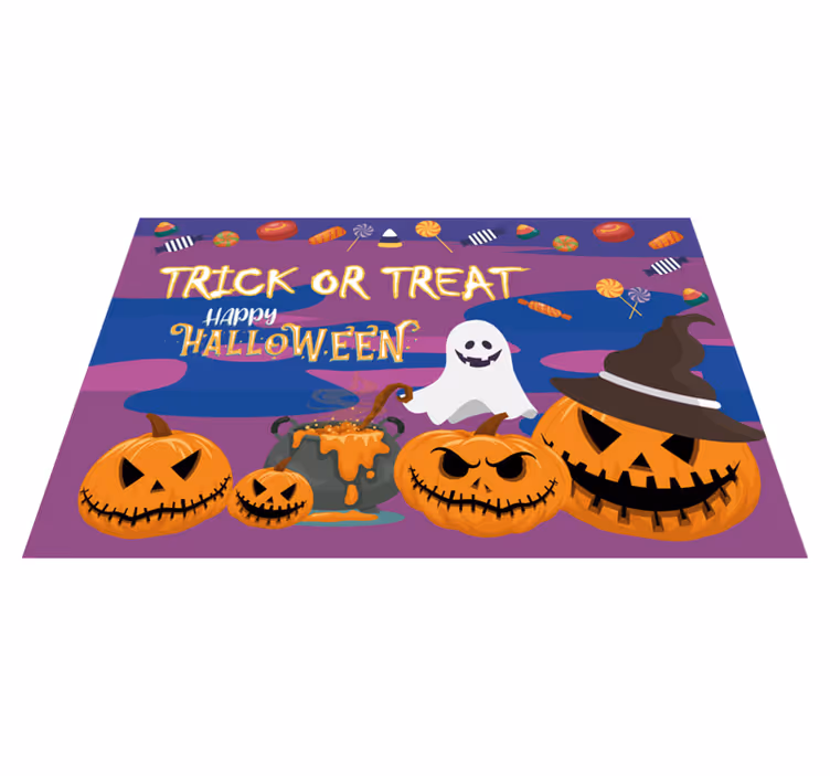 Mantel individual halloween mesa de trucos y golosinas - TenVinilo