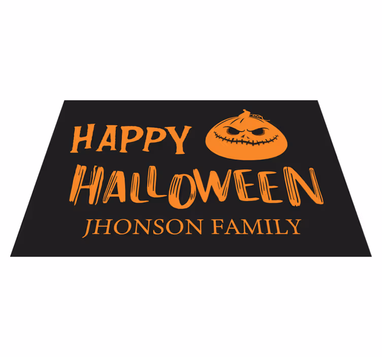 Mantel individual halloween saludos familiares de halloween - TenVinilo