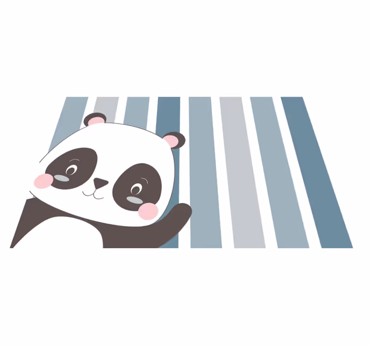 Mantel individual infantil diseño de personaje panda - TenVinilo