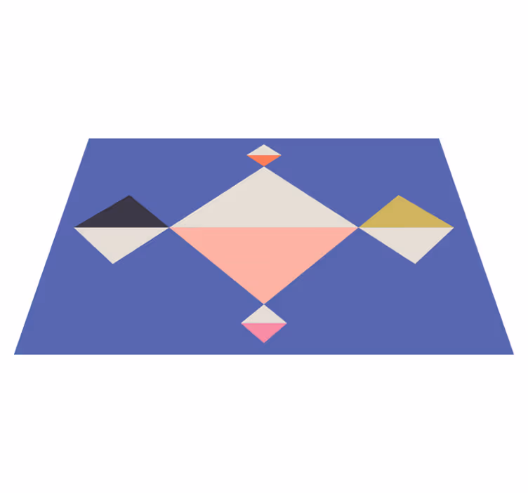 Mantel individual moderno cuadrados de colores geométricos - TenVinilo