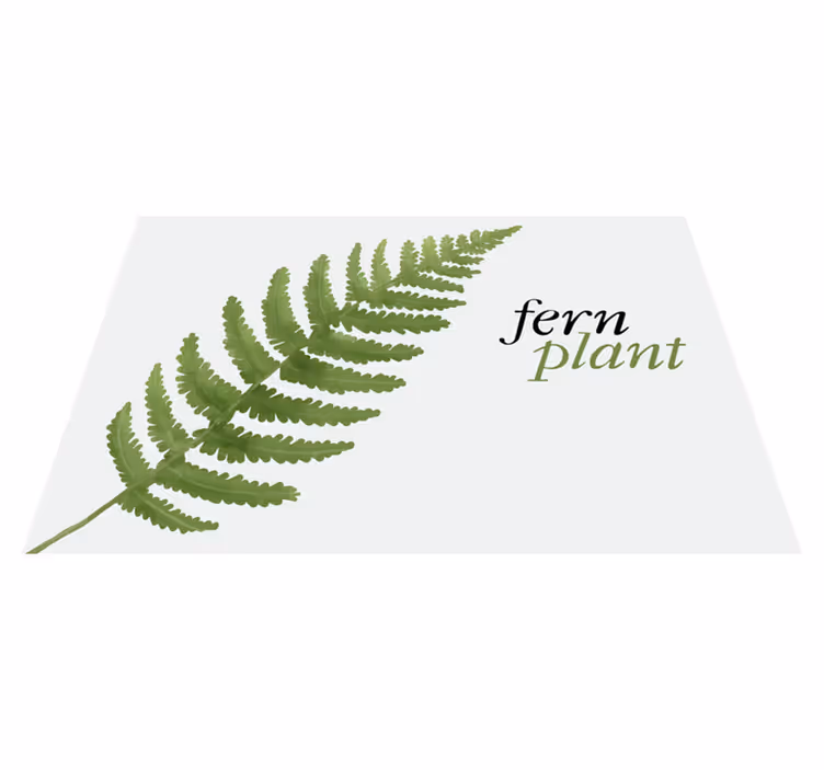 Mantel individual original exhibidor de plantas helechos - TenVinilo