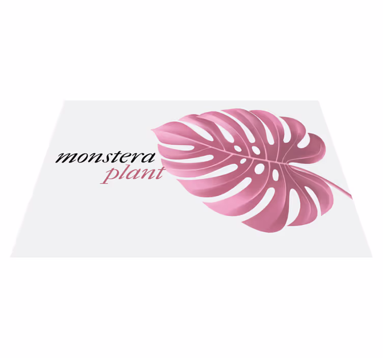 Mantel individual original motivo hoja de monstera - TenVinilo