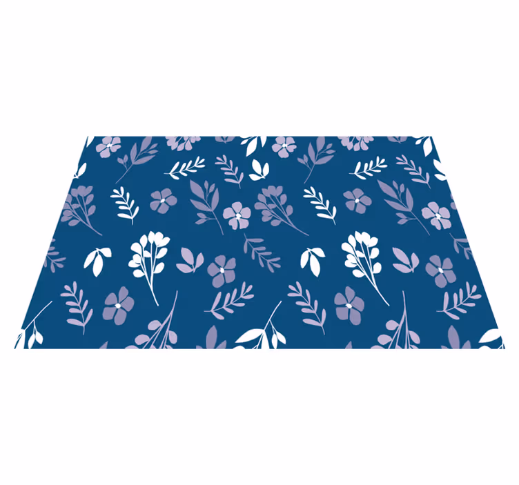 Mantel individual patrón floral botánico - TenVinilo