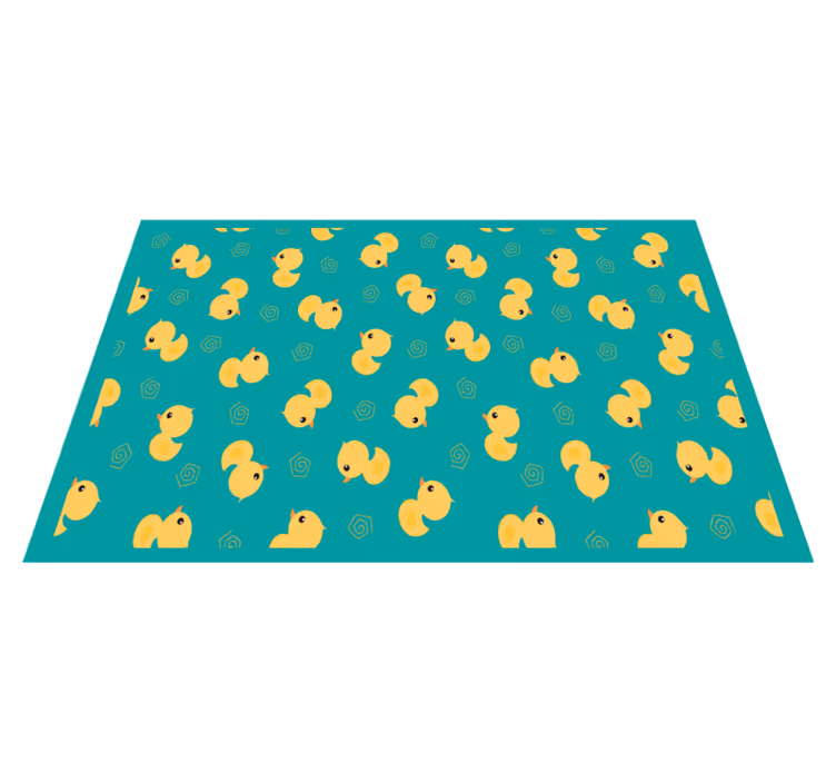 Mantel individual infantil con diseño de patitos adorables - TenVinilo