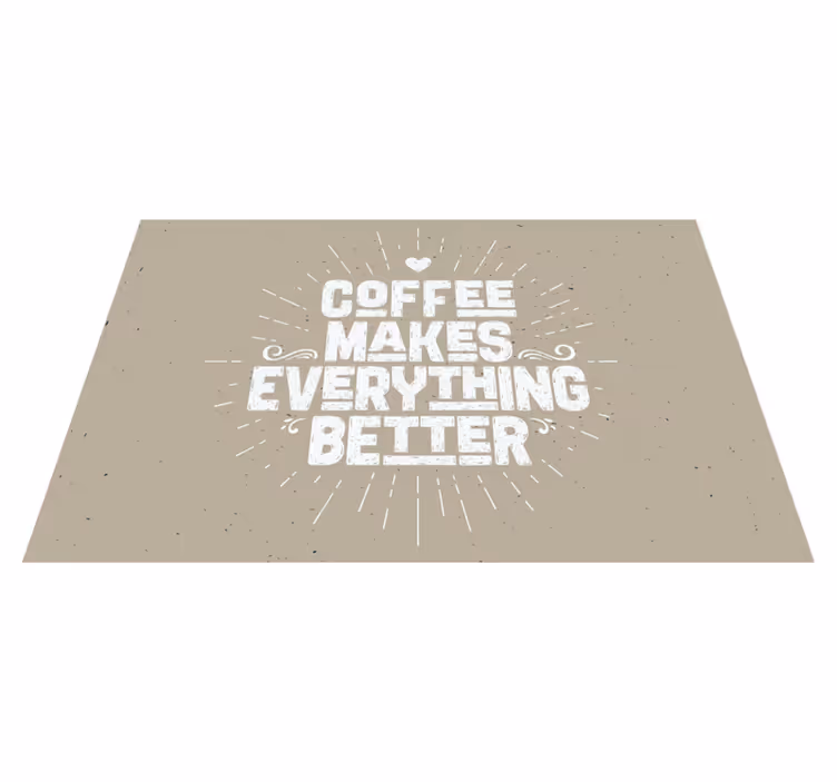 Mantel individual frases café motivacional - TenVinilo