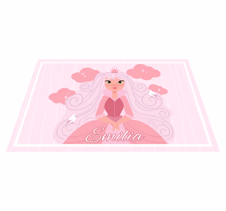 Mantel individual infantil con arte de personajes princesas - TenVinilo