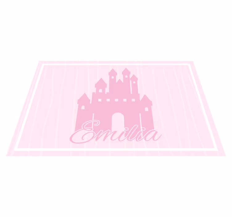 Mantel individual infantil diseño de castillo - TenVinilo
