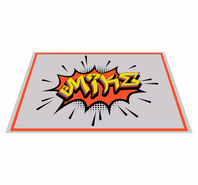 Mantel individual personalizable Graffiti estilo bombardeo - TenVinilo