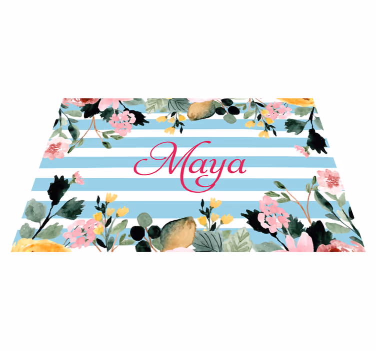 Mantel individual personalizable con nombre personalizado - TenVinilo