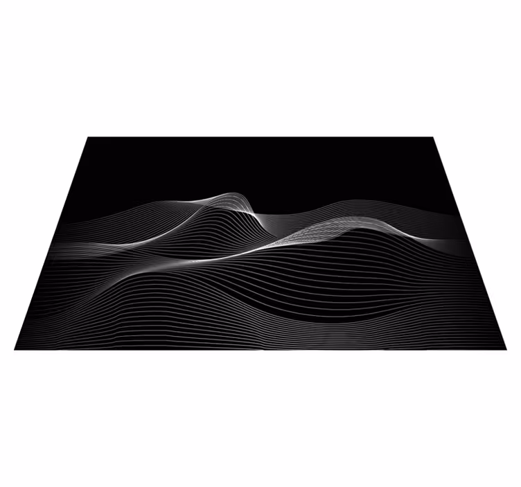 Mantel individual patrón líneas onduladas - TenVinilo