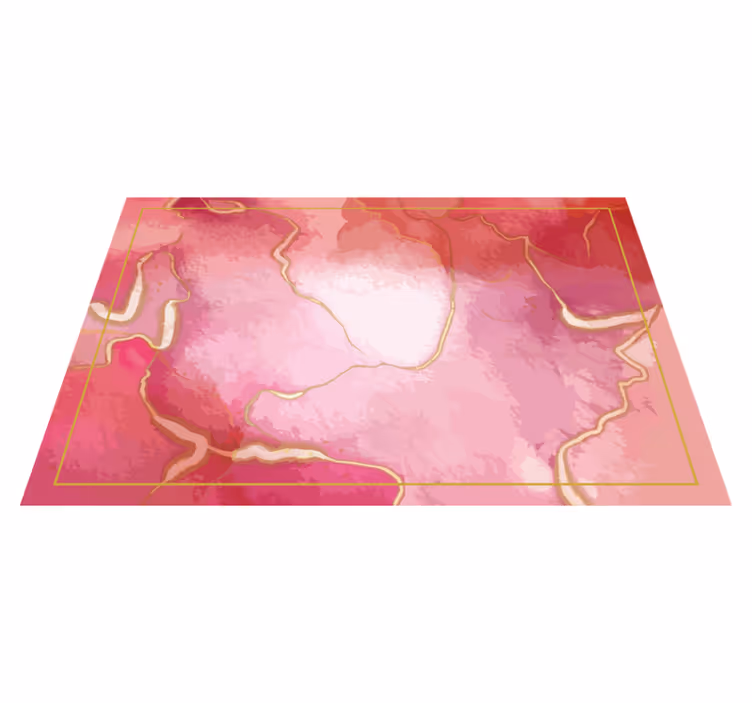 Mantel individual patrón mármol rosa elegante - TenVinilo