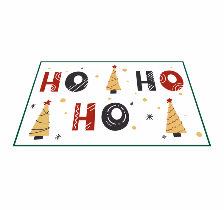 Mantel individual navideño con diseño de árbol navideño - TenVinilo