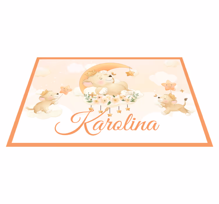 Mantel individual infantil cachorros de león caprichosos - TenVinilo