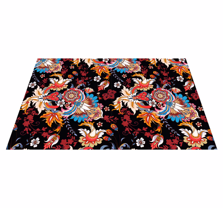Mantel individual original elegancia emblema floral - TenVinilo