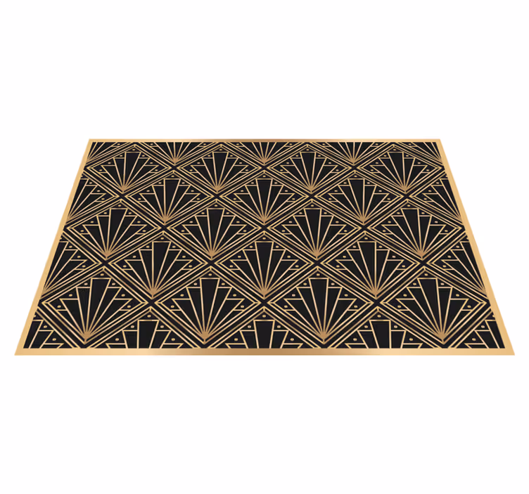 Mantel individual patrón art deco - TenVinilo