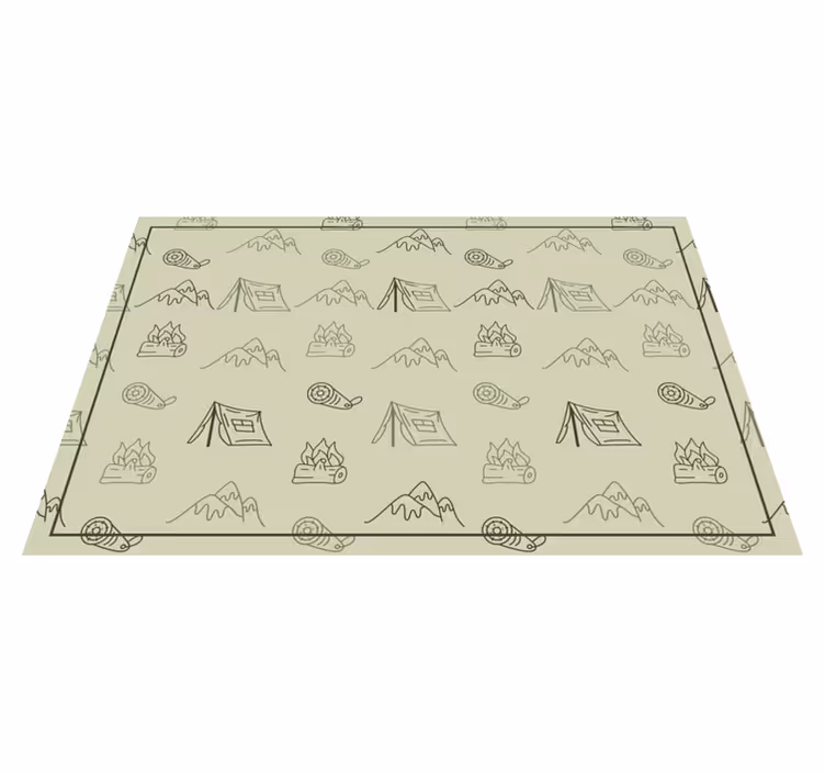 Mantel individual original componentes de aventura camping - TenVinilo