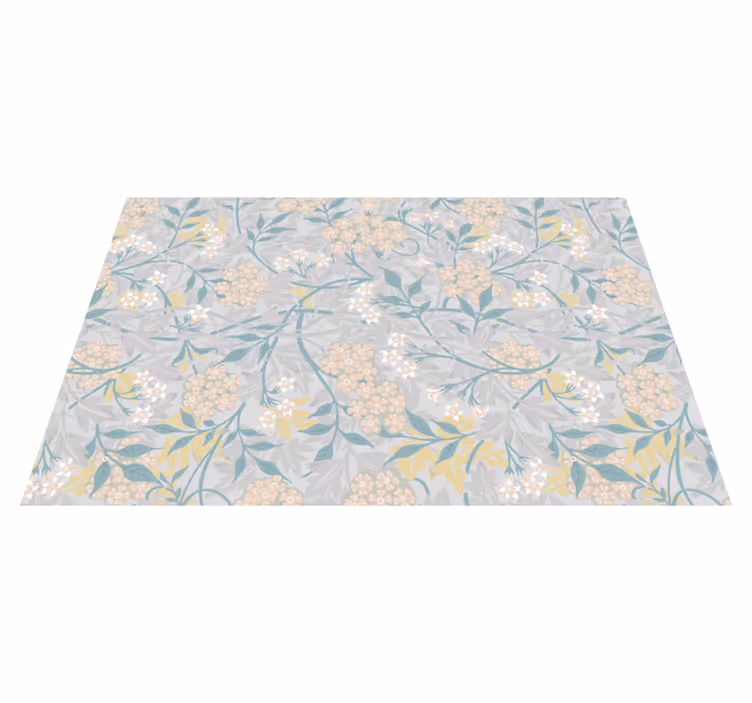 Mantel individual patrón textura floral inspirada - TenVinilo